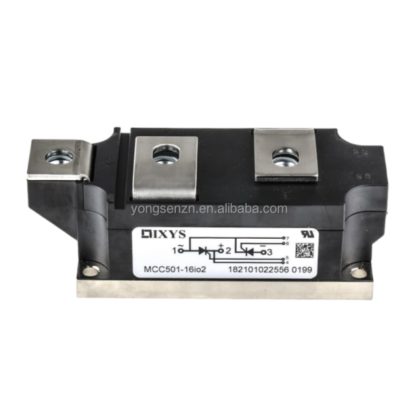 Quality Assured MCC501-16IO2 Thyristor SCR Module 985A 1600V 7-Pin for Industrial Control