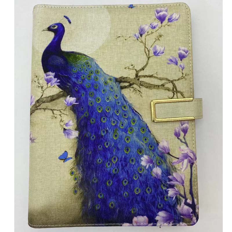 Hot Sale Fabric Cover Notebook With Embroidery Office Supplier Notebook Customization With Customizable Patterns