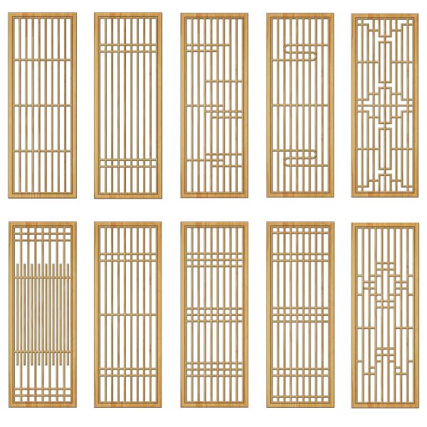 Partition Entrance Assembly Line Aluminum Profile Grille Living Room Hollow Decorative