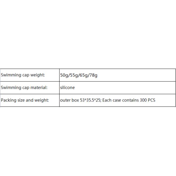 Gorro de natación cómodo de 60 g, protector contra el agua, resistente a caídas, de silicona