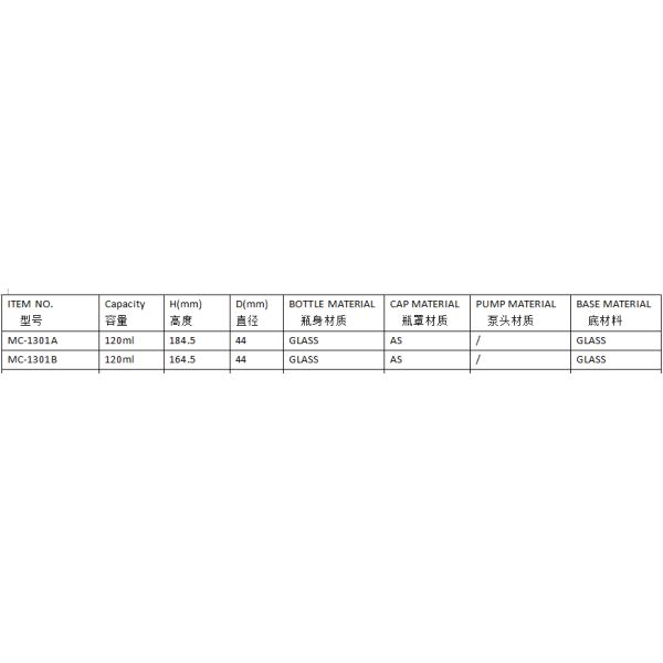 120ml Glass Cosmetic Spray Bottle Skin Care Makeup Bottles Custom Brand (MC-1301)