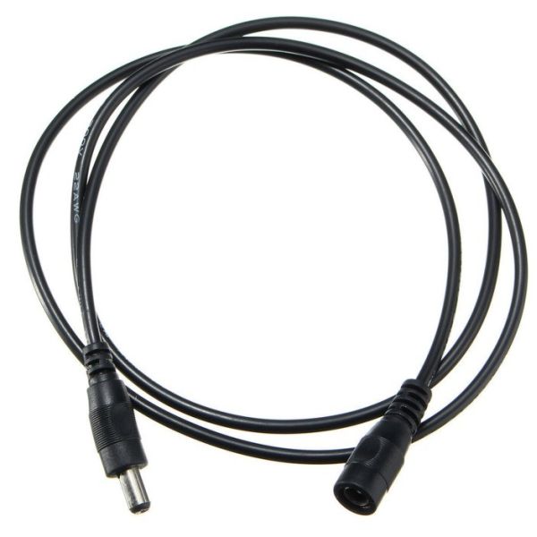Black 1/2/5/10M Power Supply Extension DC Cable for CCTV Security Camera 5.5x2.5mm