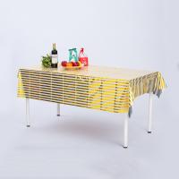 CPP Film Plastic Table Covers For Party Waterproof Oilproof Modern Fashion Table Cover For Indoor Outdoor