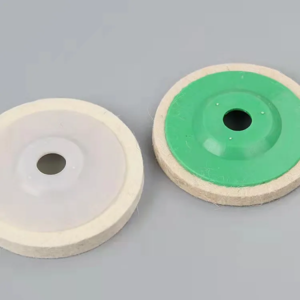 Coarse Grit Wool Buffing Wheel 115mm for Mirror Finish Polishing of Stainless Steel