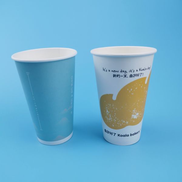 Tasses de papier épaisses examinées par FDA adaptées aux besoins du client de la