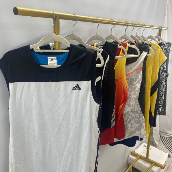 Quick Drying Used Brand Clothes Second Hand Brand Vest Breathable Sport Clothing
