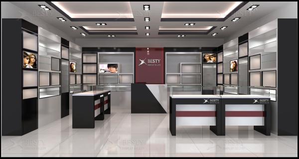 led light sunglasses shop design, manufacture and install