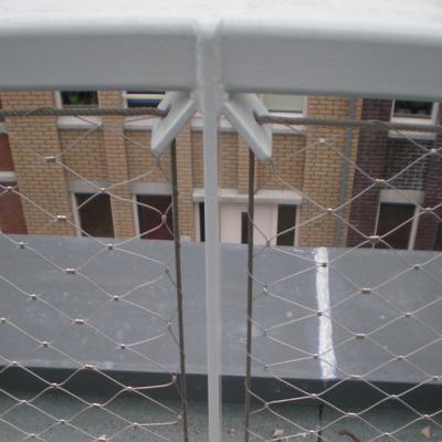 Balustrade Stainless Steel Wire Rope Mesh Fence 1.6mm 50mm Galvanised Wire Netting