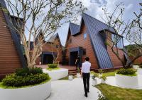 Casa pré-fabricada com estrutura de aço leve Casa pré-fabricada pequena