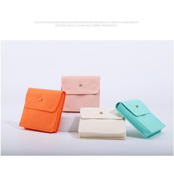 Magnetic Buckle Microfiber Jewelry Bag Velvet Bag Jewelry Accessories Velvet Bag Double-Sided Microfiber Ring Bracelet Jewelry Storage Bag