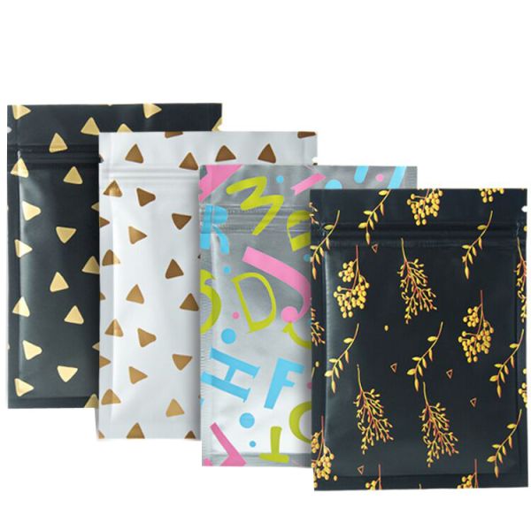 CMYK Impression 8C Foil d'aluminium Poches à fermeture à glissière Pour les aliments sac en papier en feuille d'aluminium