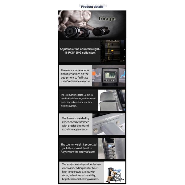 Befreeman Wholesale Commercial Gym Fitness Equipment Tricep Pushdown Machine