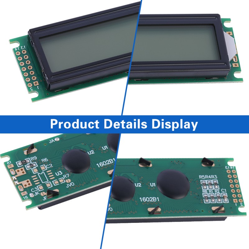 Gray Film 1602B1 Character LCD Module Display Screen 02*16 ST7066U Double Row Interface Module