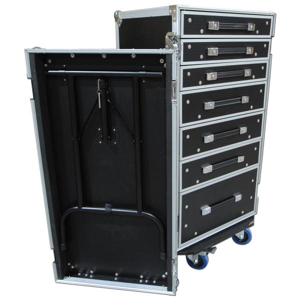 Portable Dj Equipment Case , Wire Microphone Plywood / Aluminium Flight Case