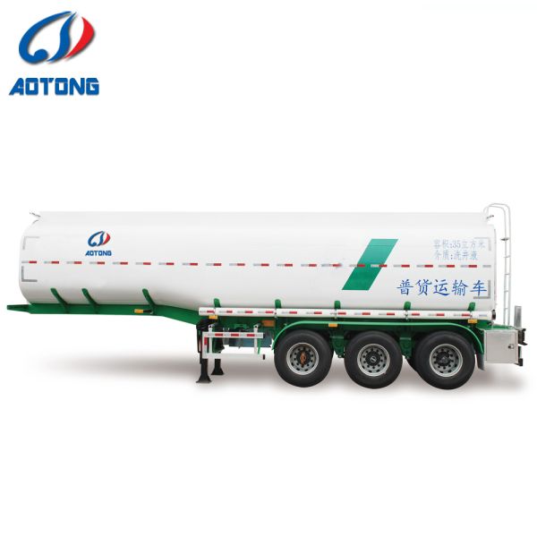 40T30T 28T 25T Прицеп молочного танкера Двухлинейная система торможения для транспортировки топлива/нефти