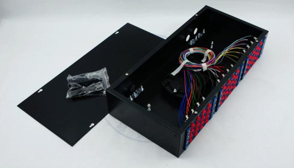 XYFiber 48Port Rack Mount Fiber Optic Terminal Box , Fiber Patch Panel 2U 19 inch