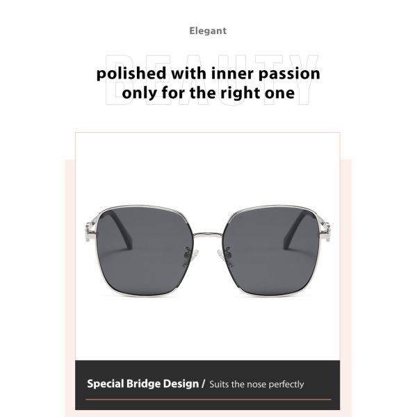 Большими царапина 400UV рамки металла поляризовыванная солнечными очками устойчивая для женщин