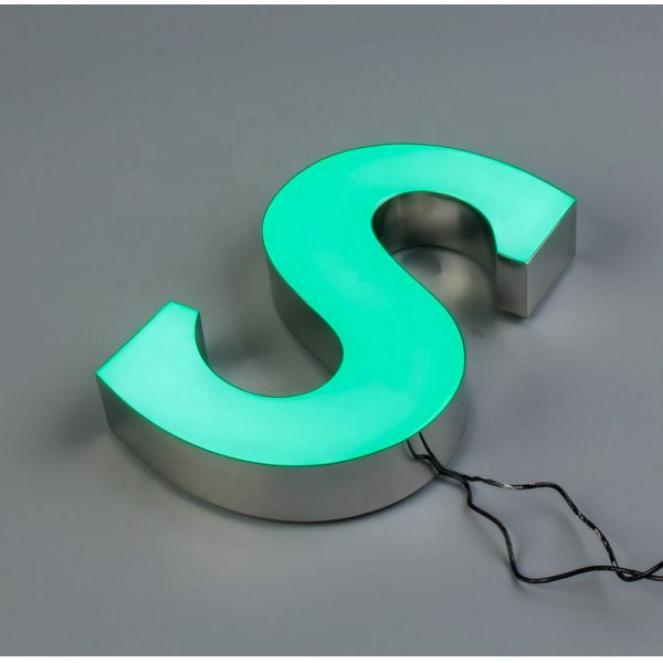 Superior Quality Outdoor Shop Company Sign Waterproof Resin Letter Light Sign