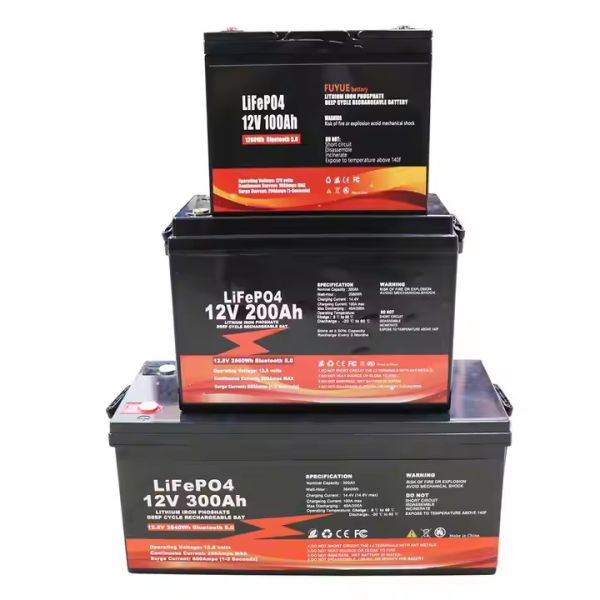 High Quality 12V Solar Energy Storage Lithium Battery 200Ah 300ah 400ah Lifepo4 Pack Home Solar Panel IP65 BMS Stackable Hybrid