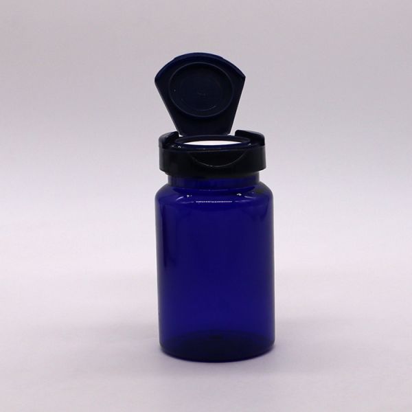 150 ml de flacon de capsule de couleur personnalisée en PET avec bouchon à capuche biodégradable