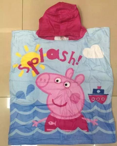 Summer Baby Bathrobe Children Beach Cloak Hooded Towel Bathrobe Towel