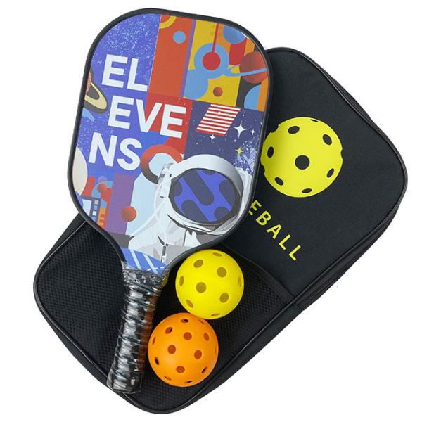 Deluxe Net Carbon Fiber Pickleball Paddle Raquetas De Pp Honeycomb Custom Printed