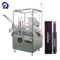 Máquina de embalar caixas automáticas verticais 120L para batons cosméticos embalagens cartonadas