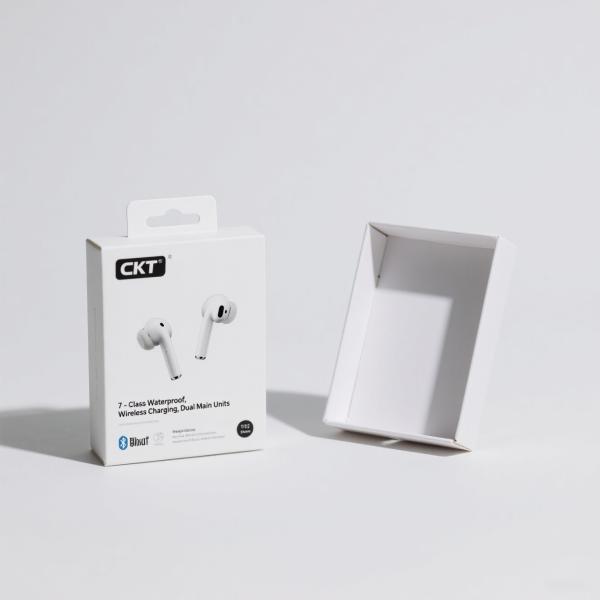 Custom Recycled Cardboard Wireless Headphone Packaging Box
