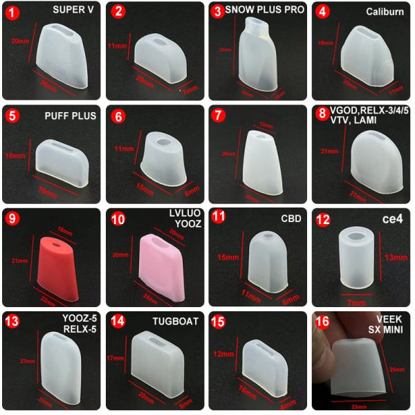 Disposable Odorless Silicone Drip Tips , Multiscene Rubber Mouthpiece Cover