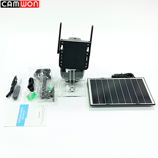 8W Solar Panel HD 4MP Security Camera Wireless WiFi Outdoor PTZ CCTV Surveillance Camera