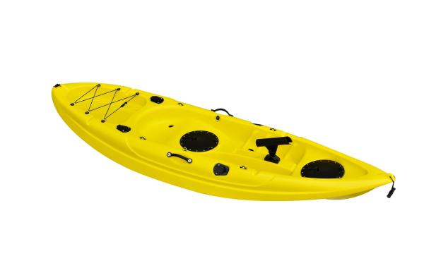 Altamente o estábulo adulto de 9 pés senta-se no período de longa vida de Equipement dos esportes da cor do amarelo do caiaque