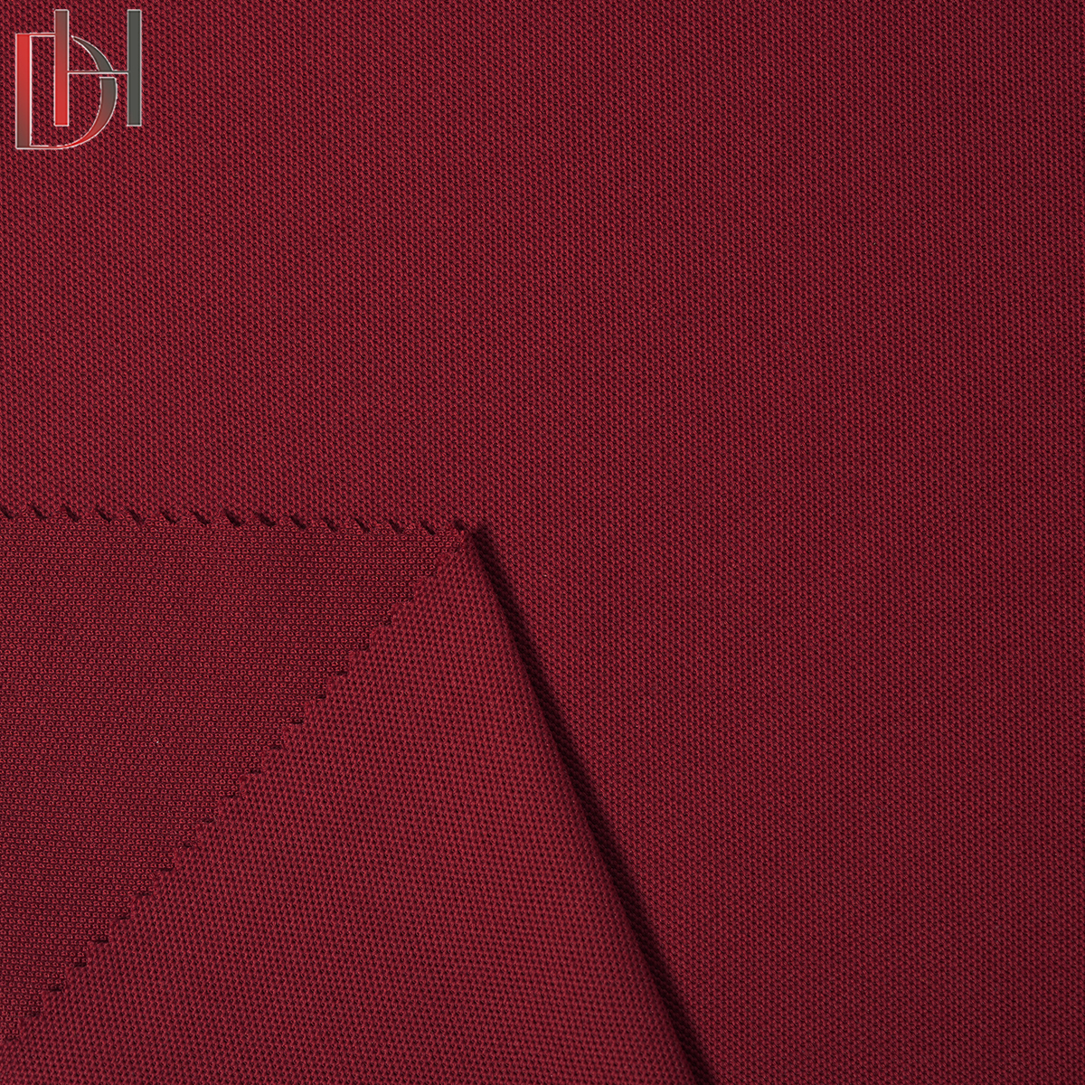 Wholesale Breathable Double Pique Fabric 63% Cotton 37% Polyester 210gsm For Garment Factories