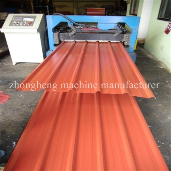 Galvanized Steel Zinc Roof Sheet Roll Forming Making Machine With CE Approved