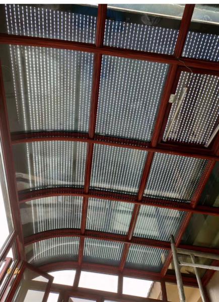 Электрическая сдвижная крыша, навес с резьбой, сдвижная крыша, алюминиевые наружные роликовые жалюзи