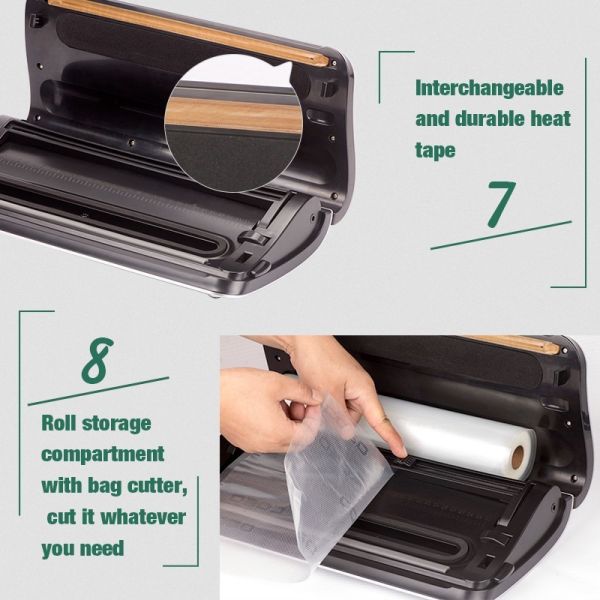 100w Mini Vacuum Packaging Machine 100V-240V Small Vacuum Sealer