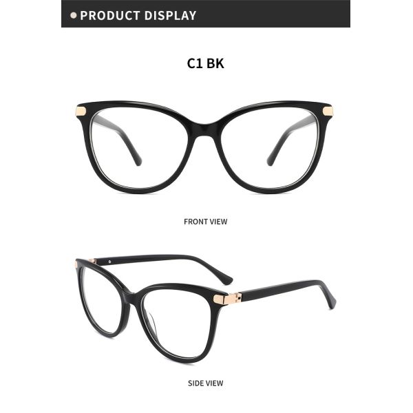 Классики стекел ацетата Eco рамка 55mm Очкиes объектива дружелюбной круглой ретро ясная