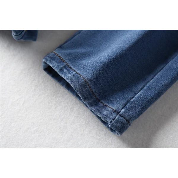 Cotton Poly Stretch Thick Denim Look Alike Fabric For Winter 6 oz