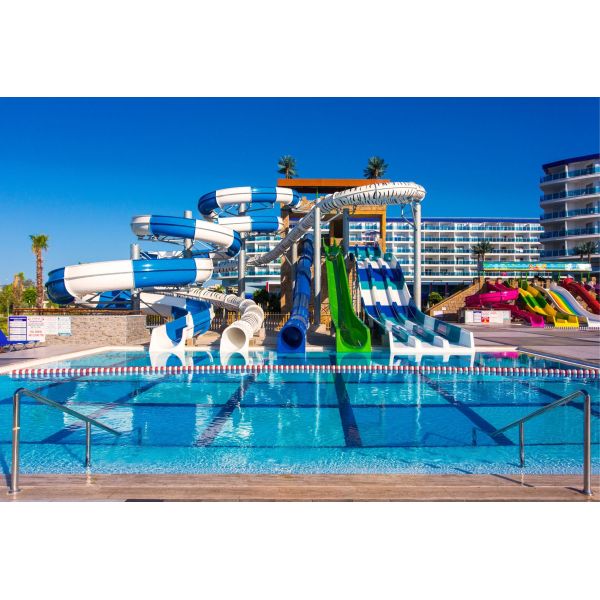 ODM Outdoor Commercial Playground Swimming Pool Fiberglass Water Slide for Adults
