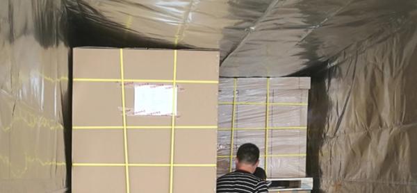 Large Size Customized Insulated Pallet Cover, 0.007mm Al Thickness