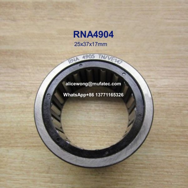 RNA4904 printing bearings nylon cage needle roller bearings no inner rings 25x37x17mm