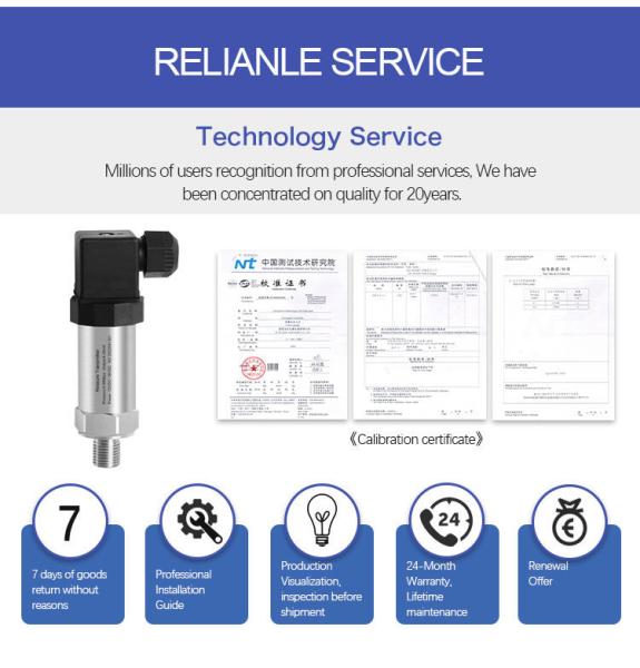 High Quality Air Sensor Oil Atmospheric Smart Vacuum 150Psi 4 - 20Ma Water Pressure Transmitter Sensor
