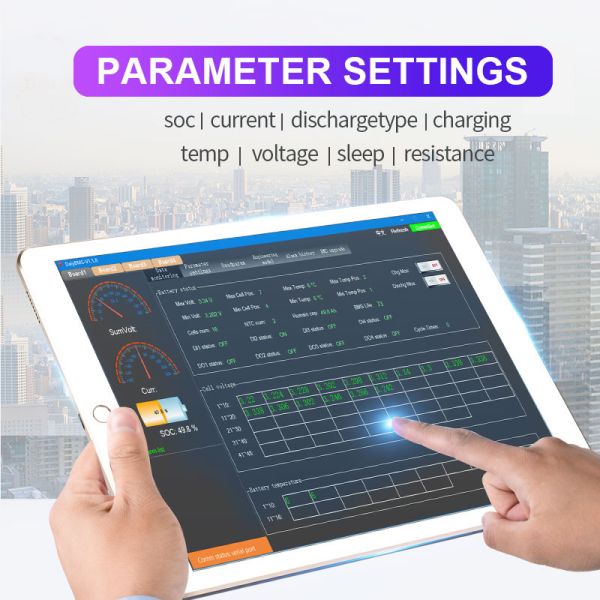 20S 60V 100A Smart Bluetooth Waterproof Shockproof Battery Management System for Lithium Batteries
