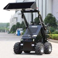 2-4Mph Mini Skid Steer Loader com 2 cargas de inclinação Sistema hidráulico de circuito fechado