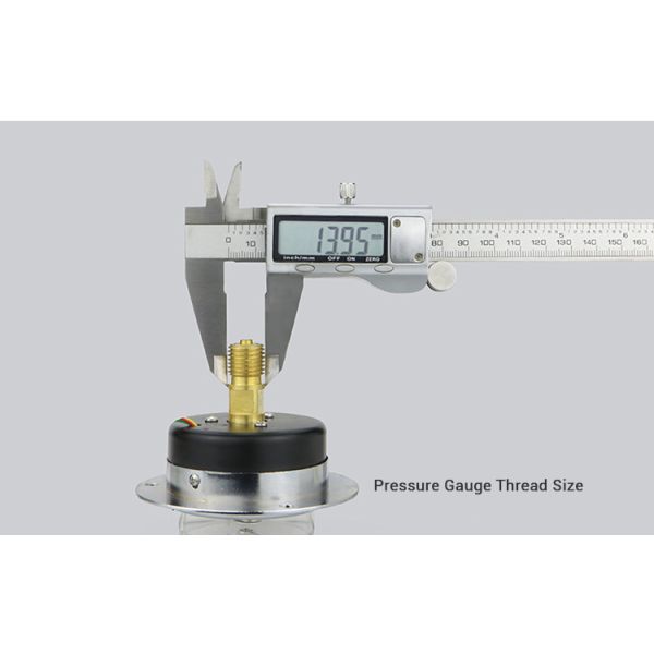 Electric Contact Pressure Gauge with 2.5% Precision and 62.5mm Back Belt Installation