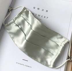Wrinkless Breathable Face Cover , Mulberry Silk 2 Layer Face Mask