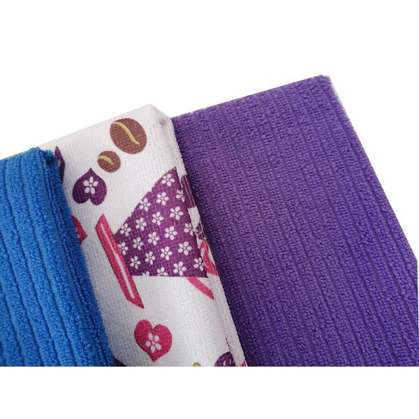 Весь вещество-поглотитель полиэстера обедая полотенце для чайной посуды Microfiber одежды