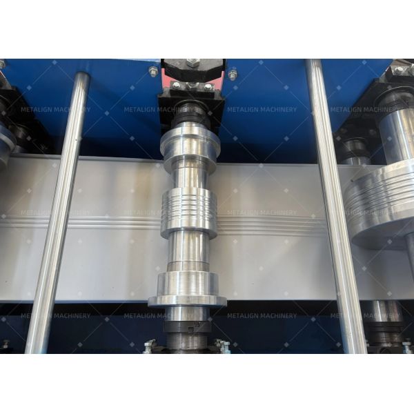 Automated Square Downspout Roll Forming Machine With 18 Stations 5.5Kw Motor And 0.3-0.8mm Material Thickness