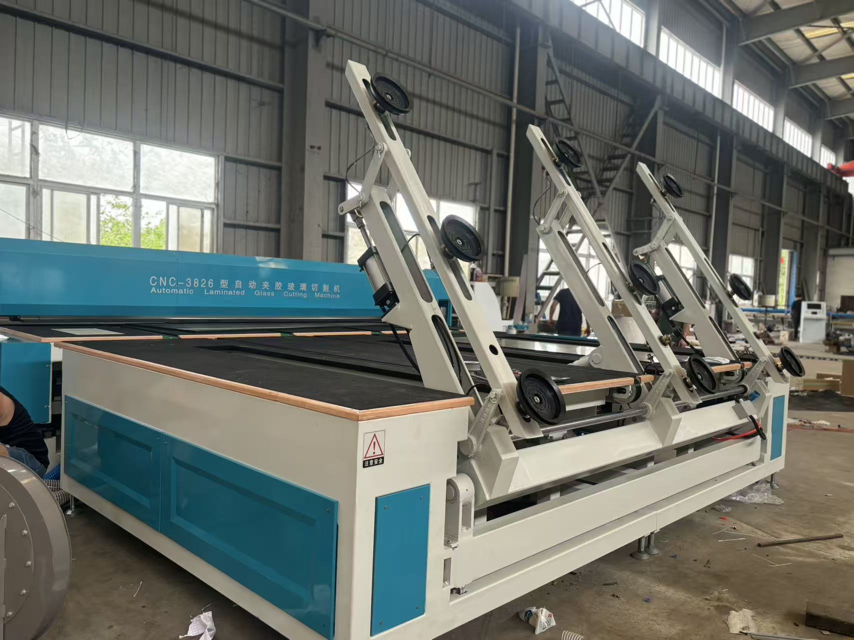 Fully Automatic Glass Cutting Machine for Laminated Glass with CNC EVA Cutting Line Infrared Heating and Automated Loading and Cutting Features