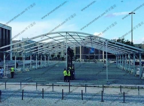 Ceremony / Celebration Party Arch Curved Tent Luxury Aluminum Alloy With Eave