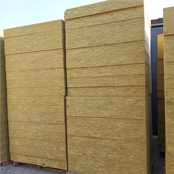 Excellent Hydrophobic Property Stone Wool Insulation Panels Yellowish Brown Thermal Acoustic Insulation Material for Industrial Projects